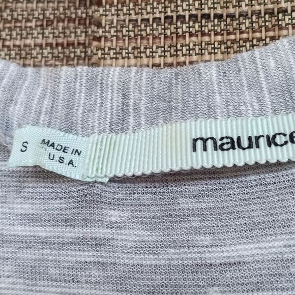 Maurices Light Gray Tank Top with Black Pattern - Picture 2 of 4